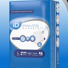 Подгузники-трусы iD PANTS CLASSIC, размер L, объем талии 100-135 см, 30 шт.