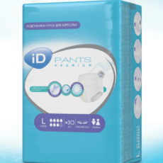 Подгузники-трусы iD PANTS PREMIUM, размер L, объем талии 100-140 см, 30 шт.