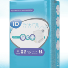 Подгузники-трусы iD PANTS PREMIUM, размер M, объем талии 80-120 см, 30 шт.